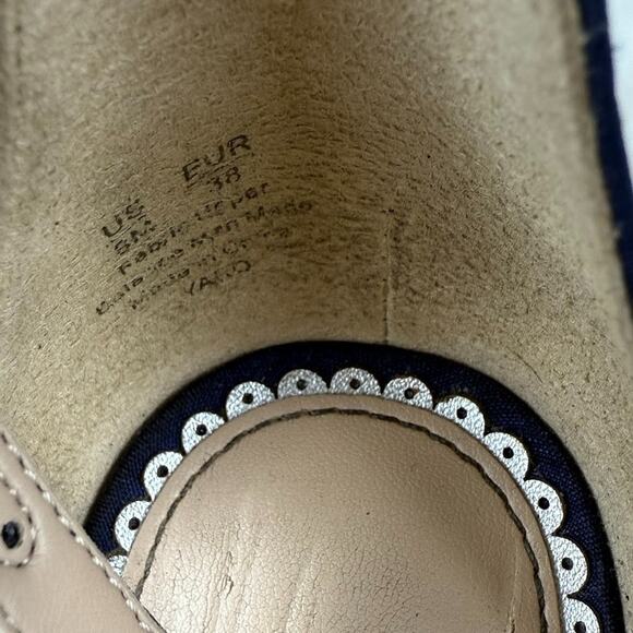 Sam Edelman Yaro Block Heel Sandal Womens 8 M Blue Suede Open Toe Ankle Strap - Picture 9 of 10